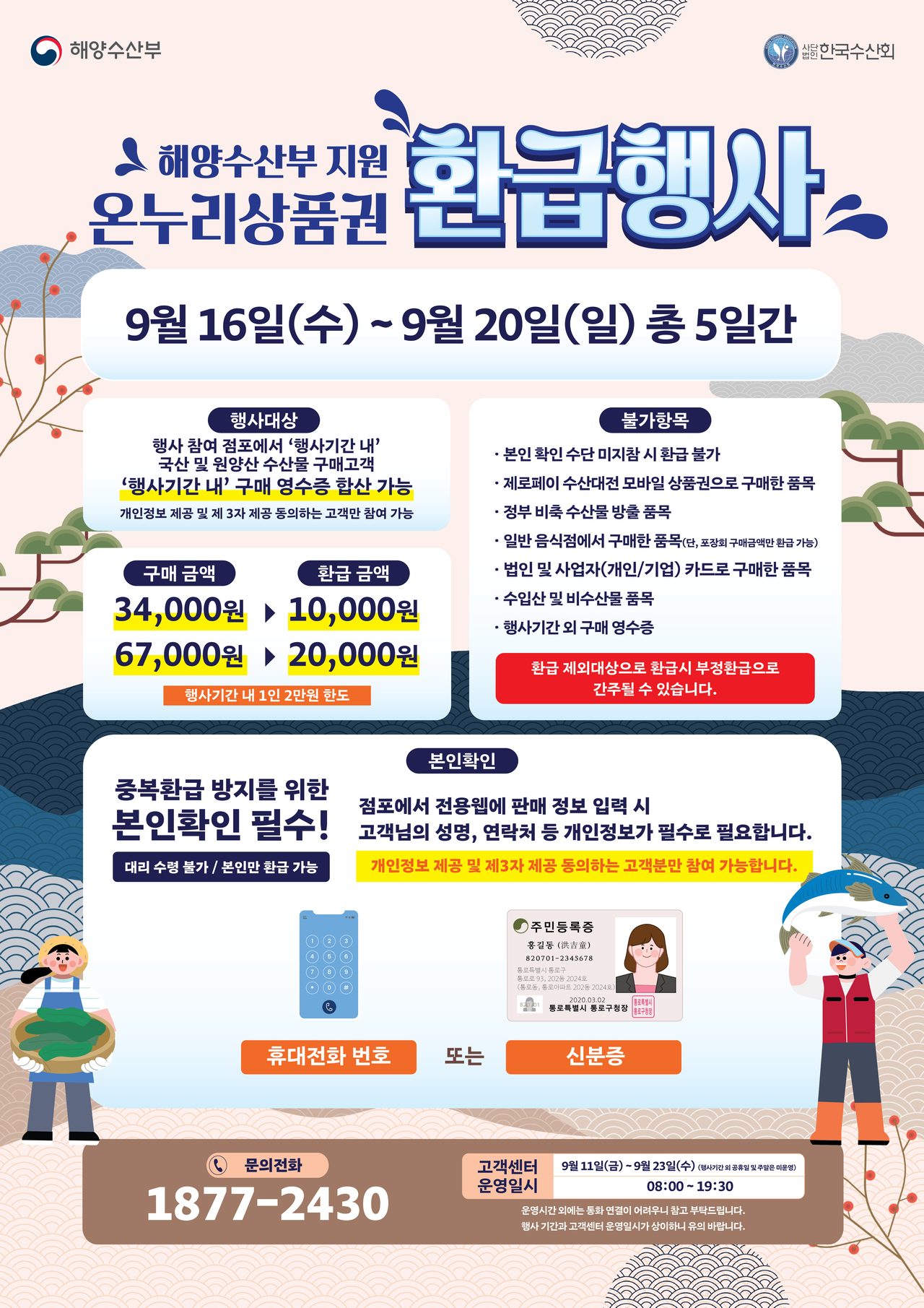 경북 28개 전통시장서 수산물 사면 최대 30% 온누리상품권 환급